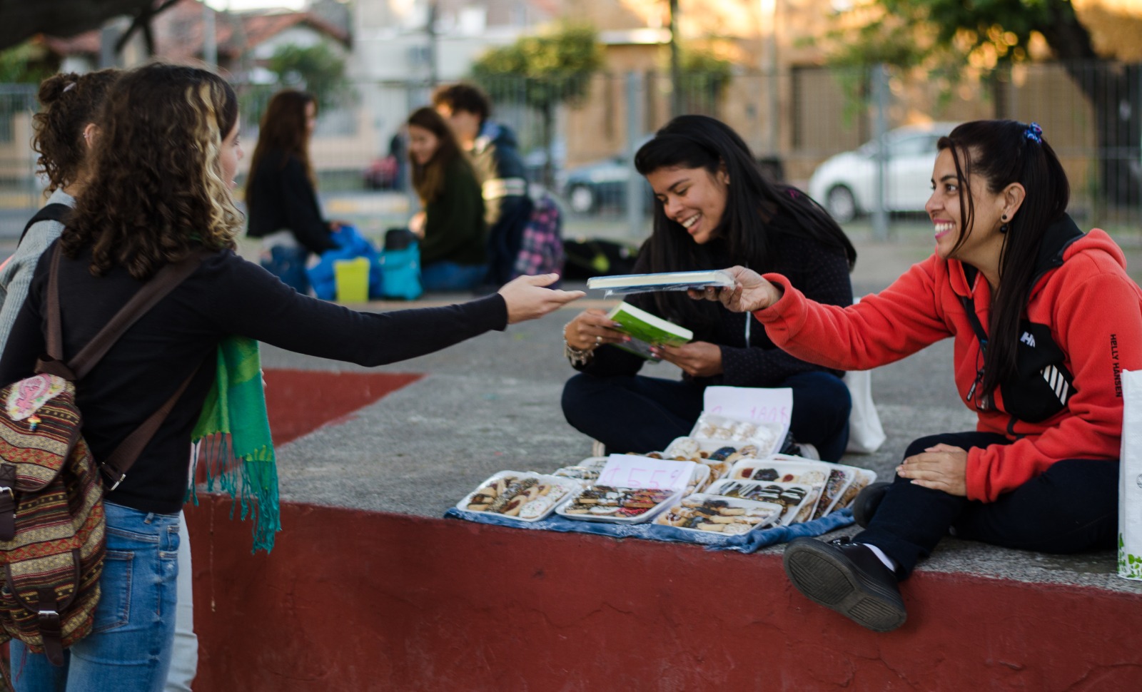 Intercambio de libros en la comunidad